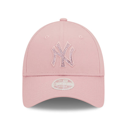Casquette Femme 9FORTY MLB Diamante New York Yankees rose NEW ERA