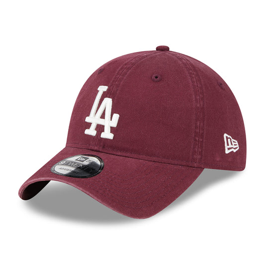 Casquette 9TWENTY L.A. Dodgers MLB League Essential bordeaux-blanc NEW ERA