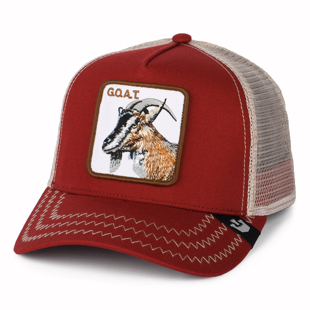 Casquette Trucker Goat rouge GOORIN