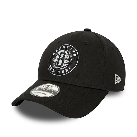 Casquette 9FORTY NBA Infill Brooklyn Nets noir-gris NEW ERA