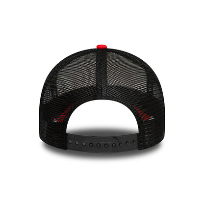 Casquette Trucker NBA Retro A-Frame Chicago Bulls blanc-rouge-noir NEW ERA