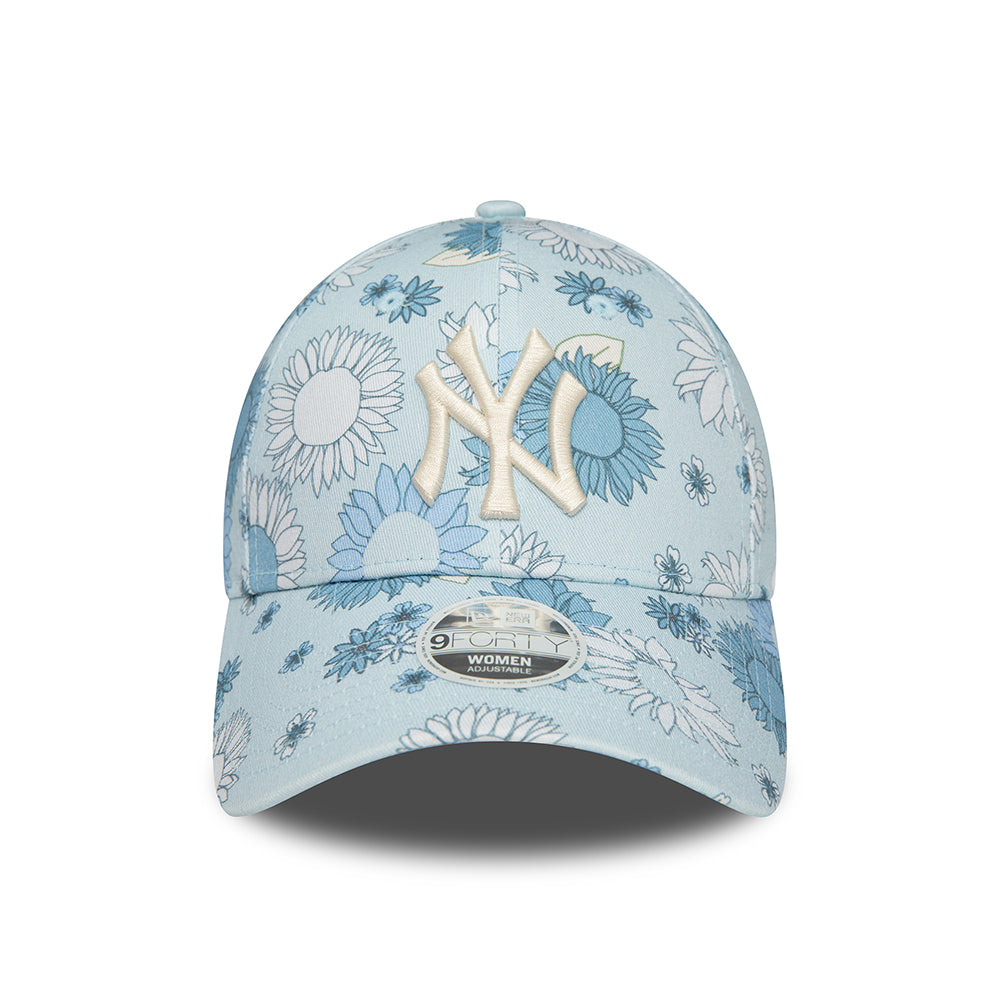 Casquette Femme 9FORTY New York Yankees bleu clair NEW ERA