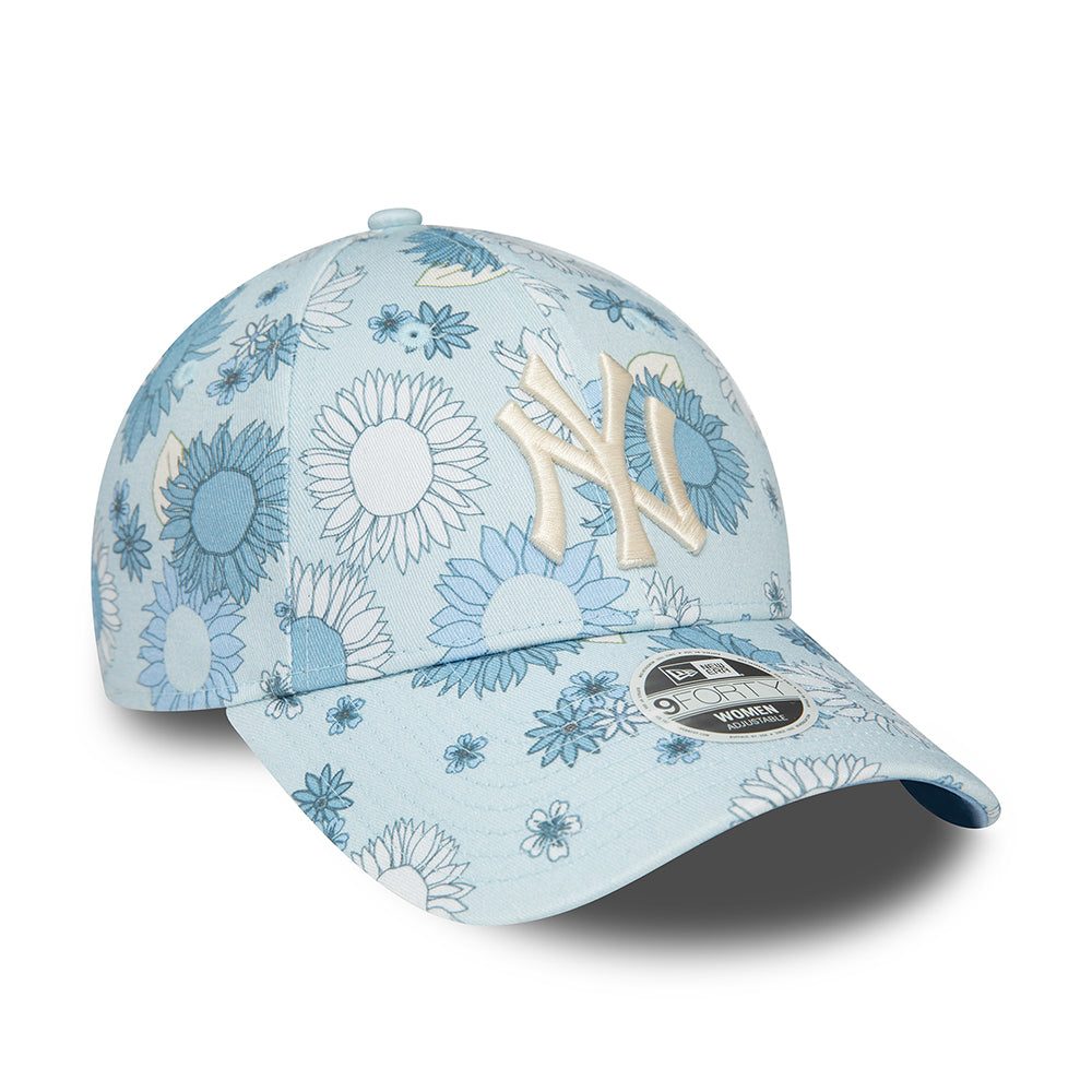 Casquette Femme 9FORTY New York Yankees bleu clair NEW ERA