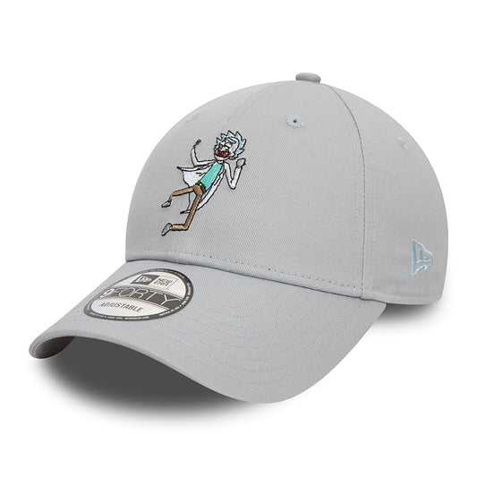 Casquette 9FORTY Rick Et Morty Rick Sanchez gris clair NEW ERA