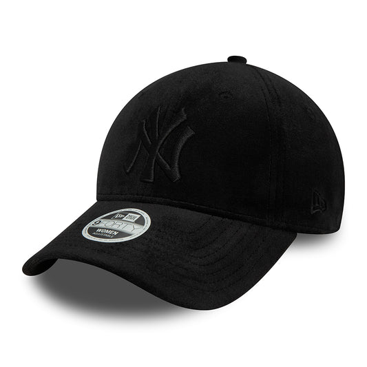 Casquette Snapback Femme 9FORTY MLB Velour New York Yankees noir NEW ERA