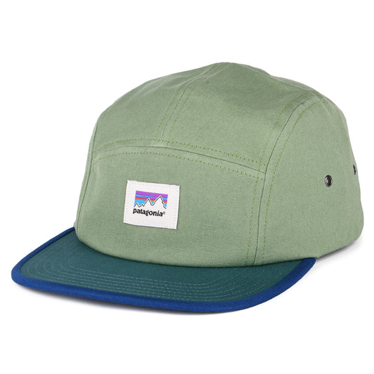 Casquette 5 Panel en Coton Bio Shop Sticker Graphic Maclure vert matcha PATAGONIA