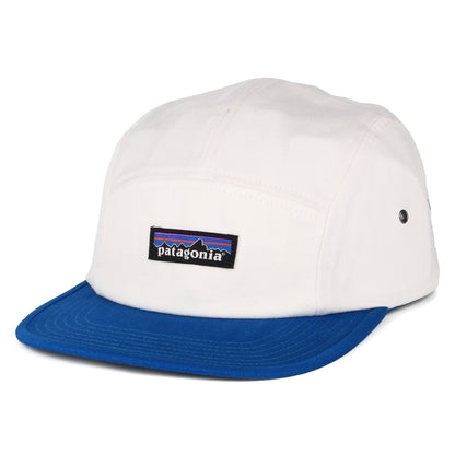 Casquette 5 Panel en Coton Bio Maclure crème-bleu PATAGONIA