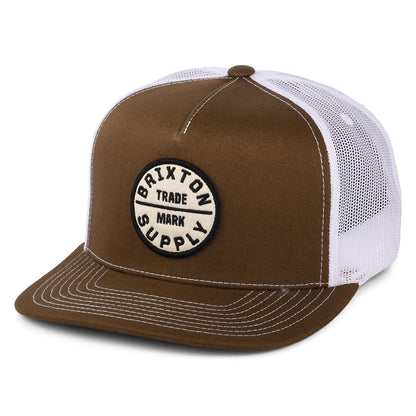 Casquette Trucker Oath MP marron-blanc BRIXTON