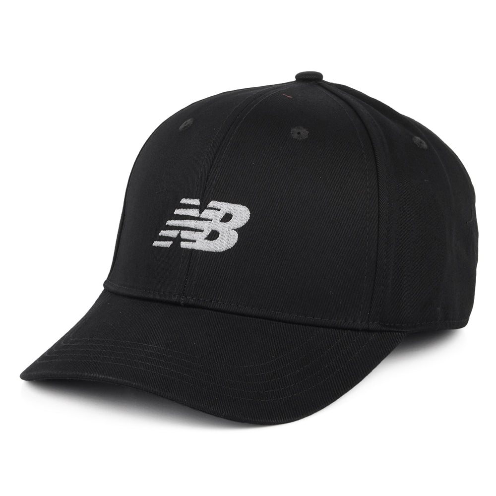 Casquette Snapback Structurée en Coton Sergé noir NEW BALANCE
