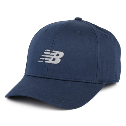Casquette Snapback Structurée en Coton Sergé bleu marine NEW BALANCE
