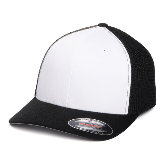 Casquette Trucker White Front noir-blanc FLEXFIT