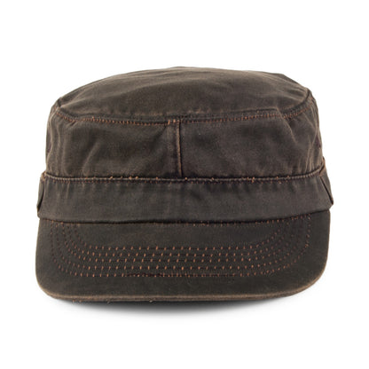 Casquette Militaire en Coton à Effet Usé marron DORFMAN PACIFIC