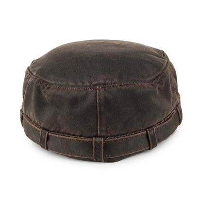 Casquette Militaire en Coton à Effet Usé marron DORFMAN PACIFIC