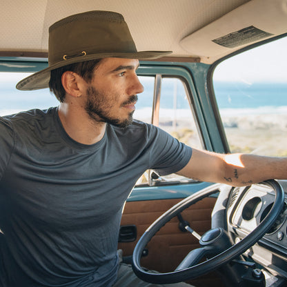 Chapeau Été Pliable LTM6 Airflo olive TILLEY