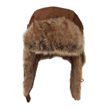 Chapka en Velours Côtelé Rib Bomber marron BARTS
