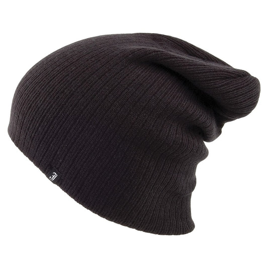 Bonnet Long Côtelé noir JAXON & JAMES