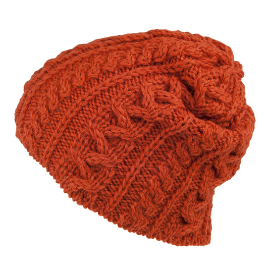 Bonnet Long en Laine Anglaise ocre HIGHLAND 2000
