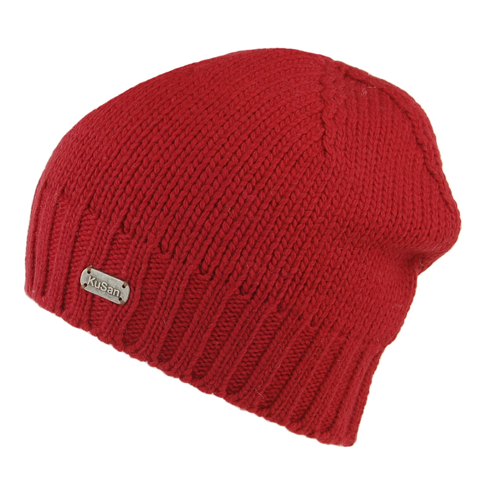 Bonnet Marin en Laine Mérinos rouge KUSAN