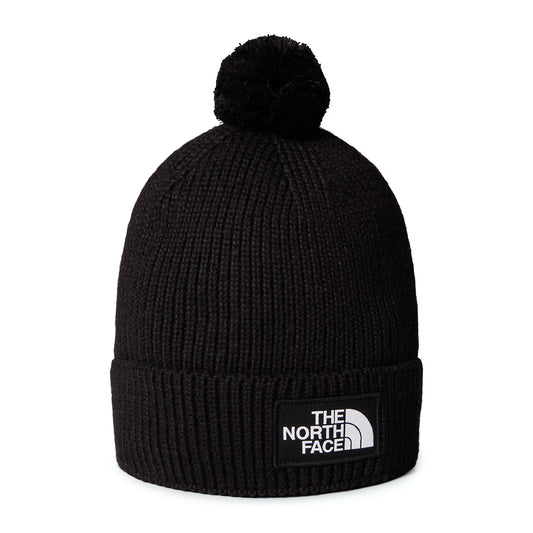 Bonnet à Pompon Recyclé TNF Logo Box Pom noir THE NORTH FACE