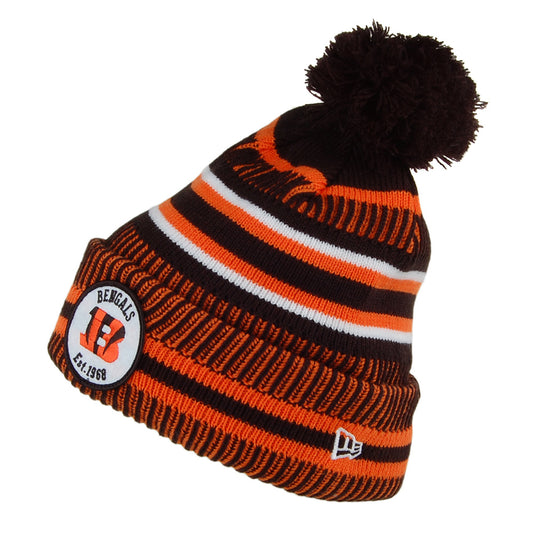 Bonnet Pompon NFL On Field Knit Cincinnati Bengals noir-orange NEW ERA