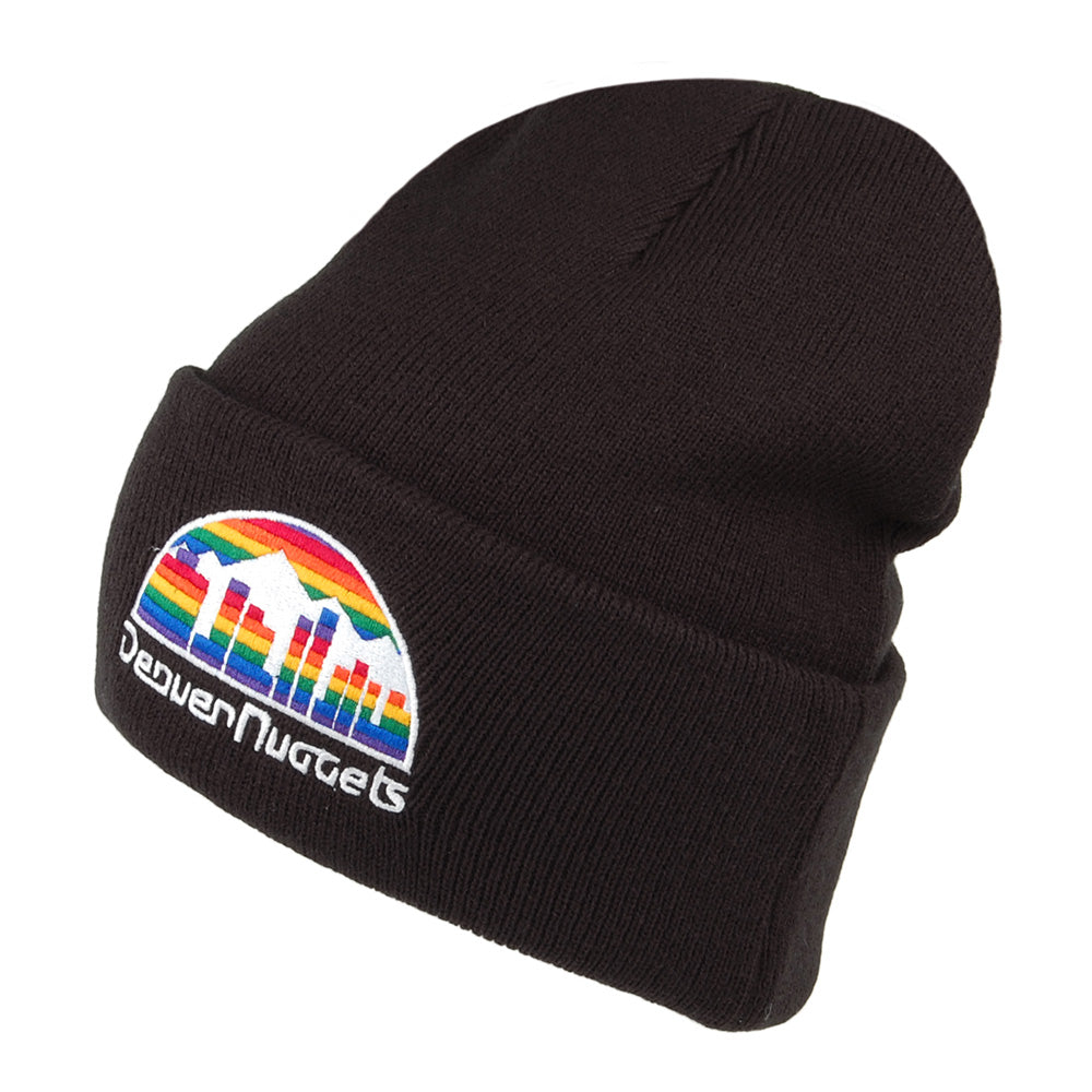 Bonnet NBA Team Logo Cuff Knit Denver Nuggets noir MITCHELL & NESS