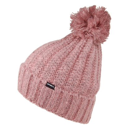 Bonnet à Pompon Tricot Grosse Maille rose O'NEILL