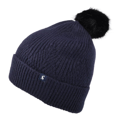Bonnet à Pompon Thurley bleu marine JOULES