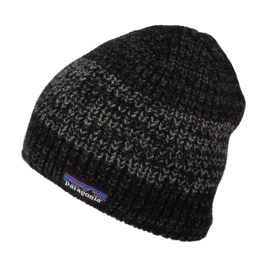 Bonnet en Laine Recyclée Speedway noir-gris PATAGONIA