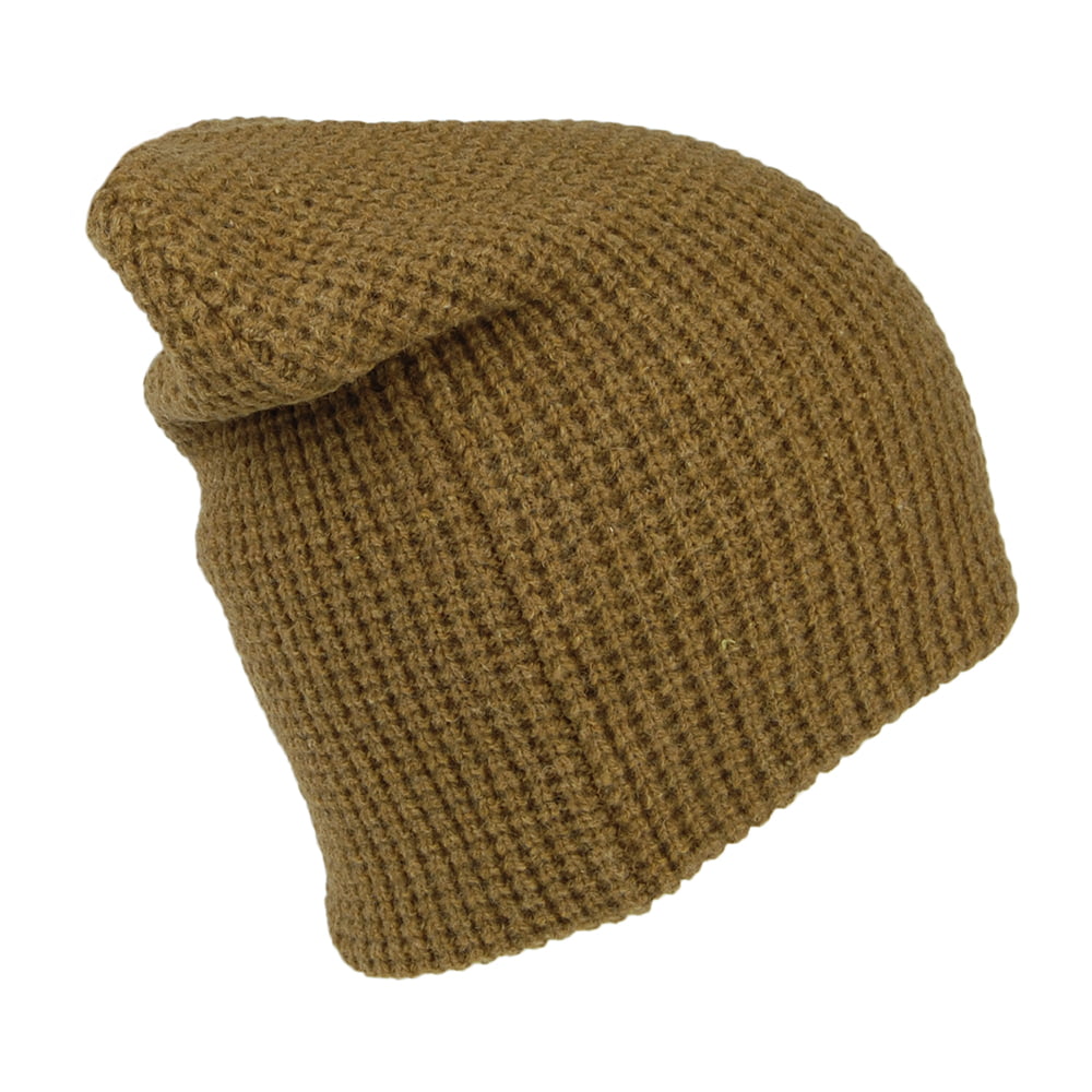 Bonnet Long en Laine Recyclée Maille Gaufrée Desert Sky marron PATAGONIA