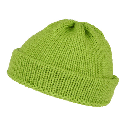 Bonnet Marin Court en Laine Anglaise vert HIGHLAND 2000