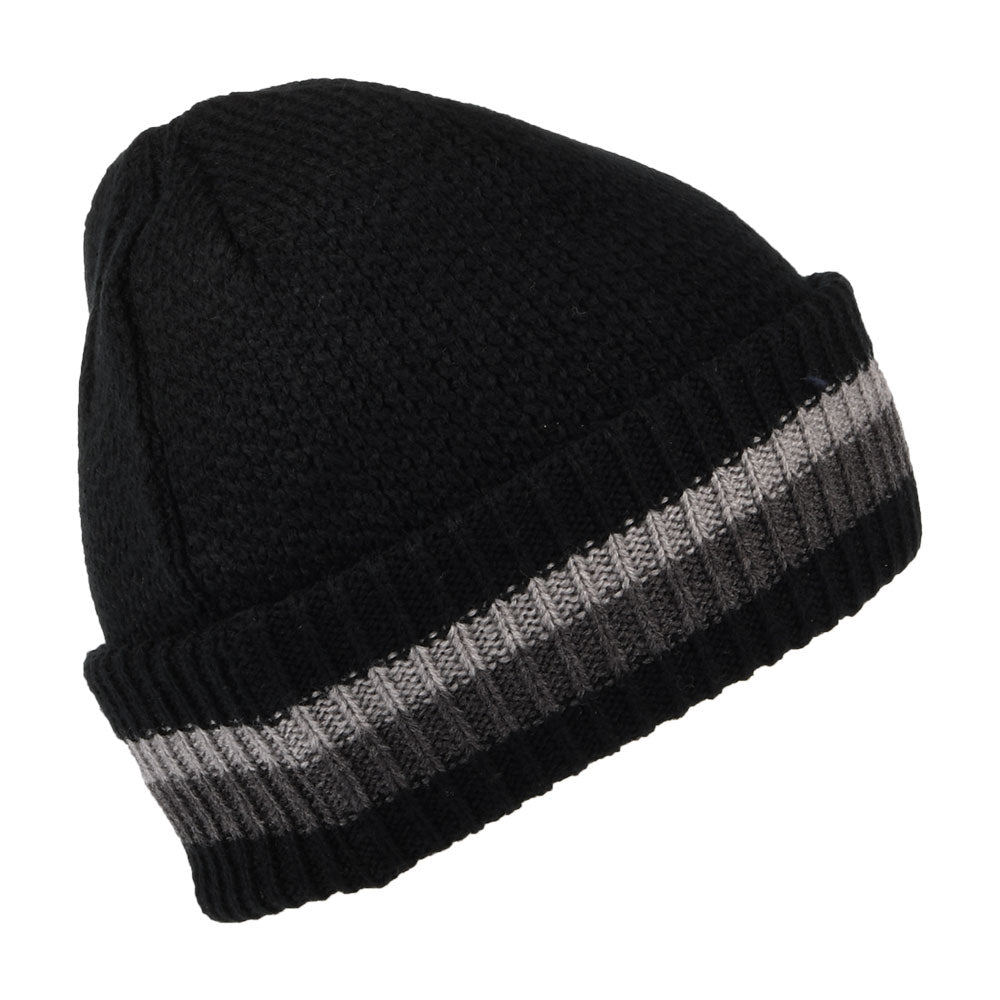 Bonnet Revers à Rayures noir-gris TIMBERLAND