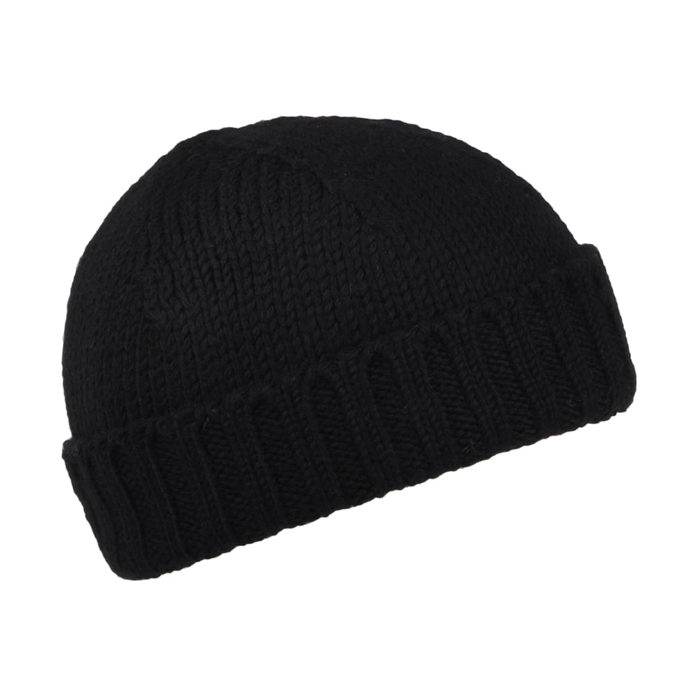 Bonnet Marin en Laine Mérinos noir KUSAN