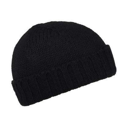 Bonnet Marin en Laine Mérinos noir KUSAN