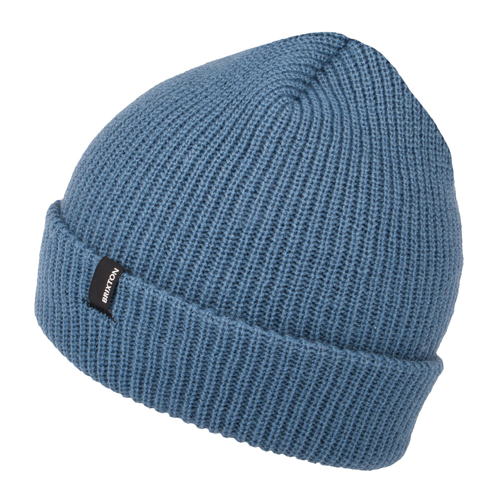 Bonnet à Revers Heist bleu ardoise BRIXTON