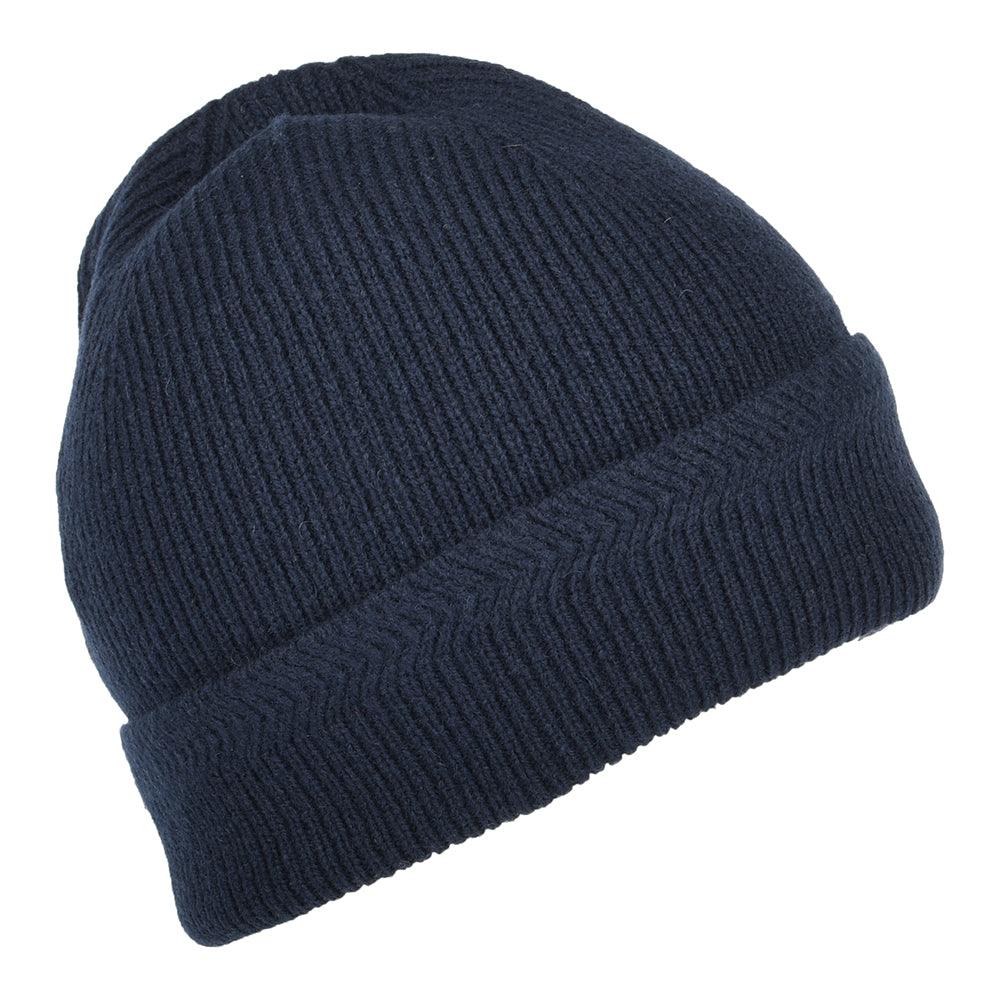Bonnet Côtelé Racked bleu marine foncé LYLE & SCOTT