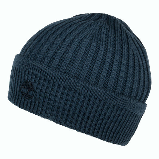 Bonnet Côtelé Solid Rib bleu TIMBERLAND