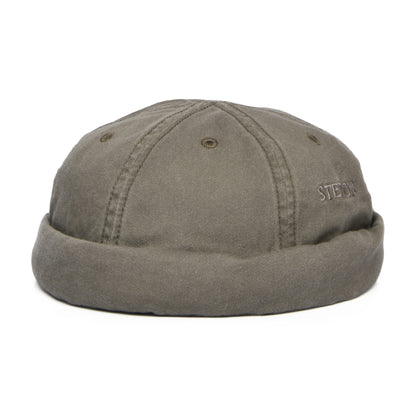 Bonnet Miki Breton en Coton olive STETSON