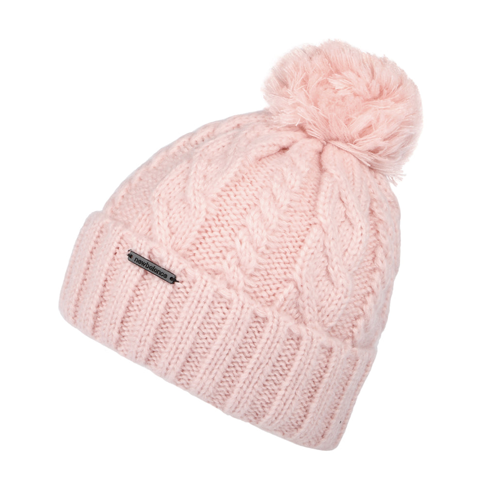 Bonnet à Pompon Lux Knit Pom rose NEW BALANCE