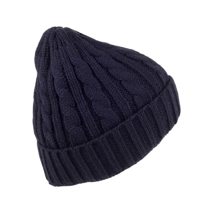Bonnet Jeune à Torsades bleu marine JAXON & JAMES