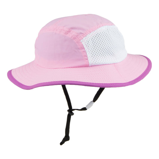 Chapeau Bob Boonie Enfant en Nylon avec Jugulaire rose SCALA
