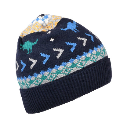 Bonnet Enfant Toasty Dinosaur bleu marine JOULES