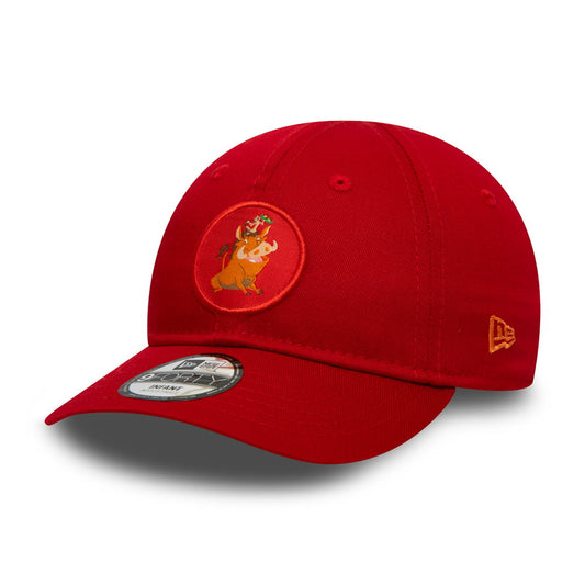Casquette Bébé 9FORTY Disney Roi Lion Logo Timon et Pumbaa écarlate NEW ERA