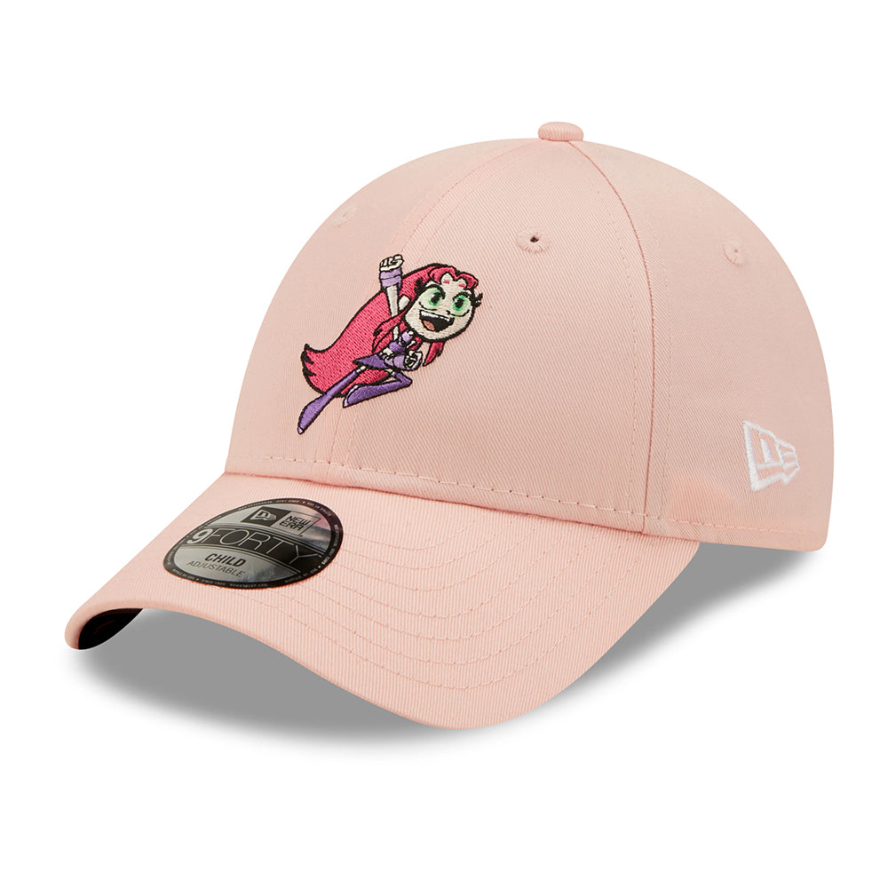 Casquette Enfant 9FORTY Titan Character Teen Titan Star Fire rose clair NEW ERA