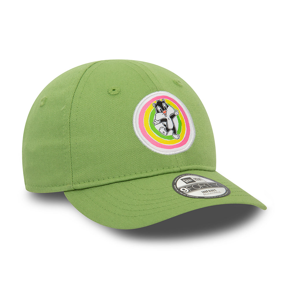 Casquette Bébé 9FORTY Pastel Looney Tunes Sylvestre vert clair NEW ERA