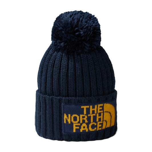 Bonnet à Pompon Recyclé Heritage Ski Tuke bleu marine-jaune THE NORTH FACE