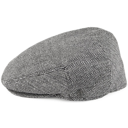 Casquette Plate à Chevrons gris JAXON & JAMES - VENTE EN GROS