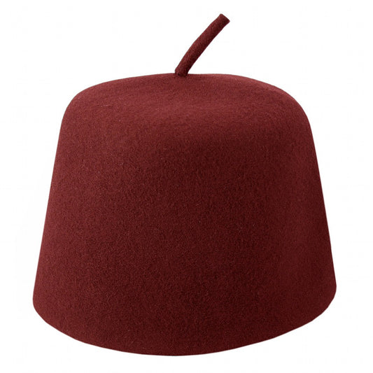 Chapeau Fez Bordeaux avec appendice VENTE EN GROS