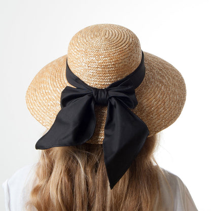 Chapeau Canotier en Paille Milan SUR LA TETE - VENTE EN GROS