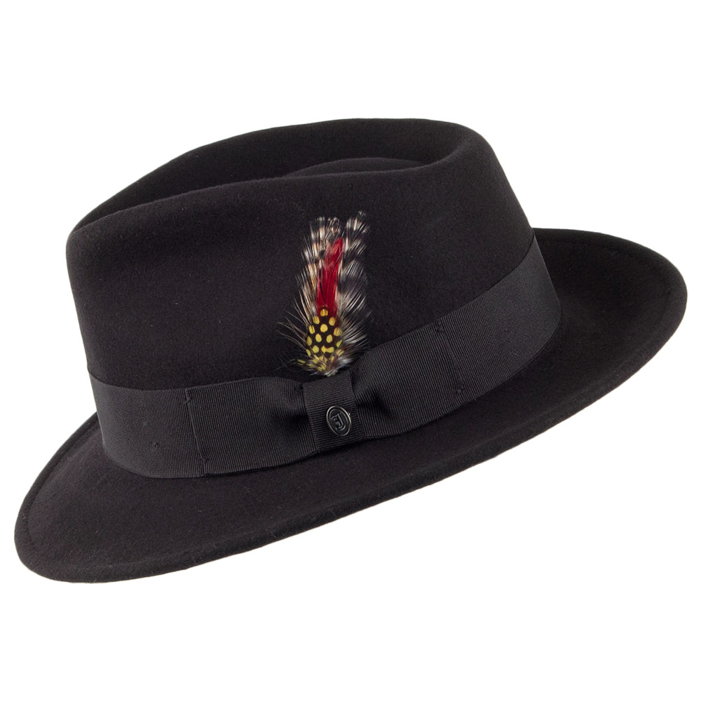 Chapeau Fedora Déformable C-Crown noir JAXON & JAMES - VENTE EN GROS