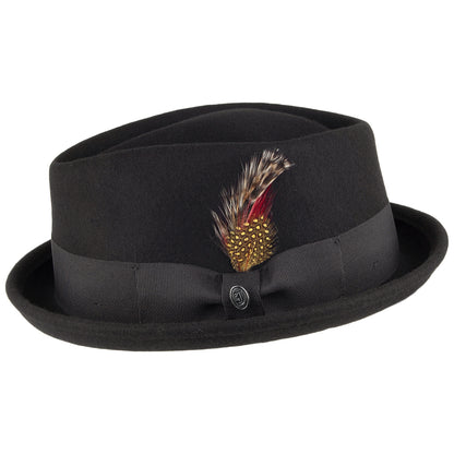 Chapeau Pork Pie Diamond Crown déformable noir JAXON & JAMES - VENTE EN GROS
